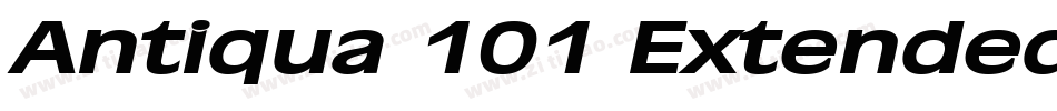 Antiqua 101 Extended Italic字体转换